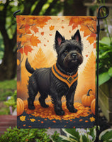 Black Cairn Terrier Fall Garden Flag