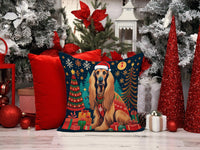 Afghan Hound Christmas Fabric Decorative Pillow