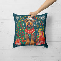 Airedale Terrier Christmas Fabric Decorative Pillow