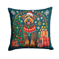 Airedale Terrier Christmas Fabric Decorative Pillow