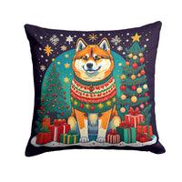 Akita Christmas Fabric Decorative Pillow