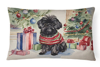 Affenpinscher Christmas Fabric Decorative Pillow