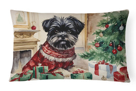 Affenpinscher Christmas Fabric Decorative Pillow