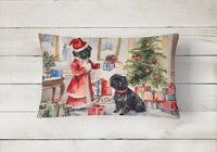 Affenpinscher Christmas Fabric Decorative Pillow