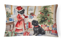 Affenpinscher Christmas Fabric Decorative Pillow