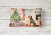 Airedale Terrier Christmas Fabric Decorative Pillow