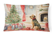 Airedale Terrier Christmas Fabric Decorative Pillow