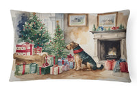 Airedale Terrier Christmas Fabric Decorative Pillow