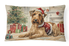 Airedale Terrier Christmas Fabric Decorative Pillow