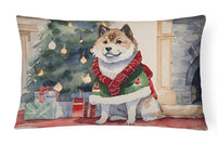 Akita Christmas Fabric Decorative Pillow