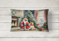 Akita Christmas Fabric Decorative Pillow