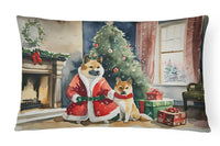 Akita Christmas Fabric Decorative Pillow