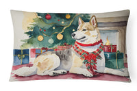 Akita Christmas Fabric Decorative Pillow