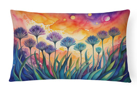 Agapanthus in Color Fabric Decorative Pillow