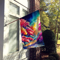 Azaleas in Color House Flag