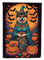 Akita Witchy Halloween House Flag