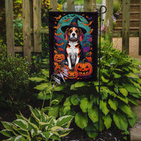 Beagle Witchy Halloween Garden Flag