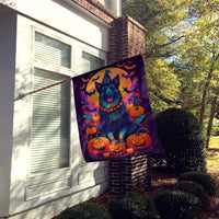 Belgian Sheepdog Witchy Halloween House Flag