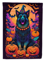 Belgian Sheepdog Witchy Halloween House Flag