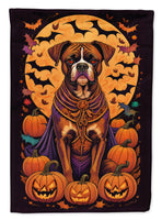 Boxer Witchy Halloween House Flag