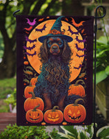 Boykin Spaniel Witchy Halloween Garden Flag