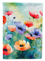 Anemones in Watercolor House Flag