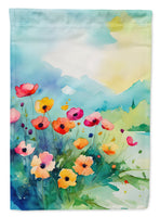 Anemones in Watercolor House Flag