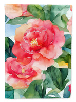 Alabama Camellia in Watercolor House Flag