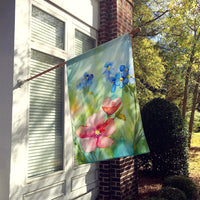 Alaska Forget-me-nots in Watercolor House Flag