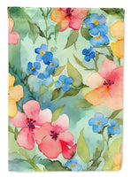 Alaska Forget-me-nots in Watercolor Garden Flag