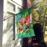 Arkansas Apple Blossom in Watercolor House Flag