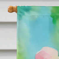 Arkansas Apple Blossom in Watercolor House Flag