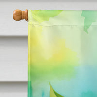 Arkansas Apple Blossom in Watercolor House Flag