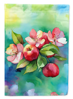 Arkansas Apple Blossom in Watercolor House Flag