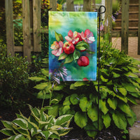 Arkansas Apple Blossom in Watercolor Garden Flag