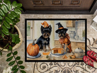 Affenpinscher Fall Kitchen Pumpkins Indoor or Outdoor Mat 24x36