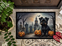 Affenpinscher Spooky Halloween Indoor or Outdoor Mat 24x36