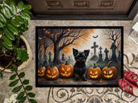 Affenpinscher Spooky Halloween Indoor or Outdoor Mat 24x36