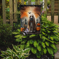 Afghan Hound Spooky Halloween Garden Flag