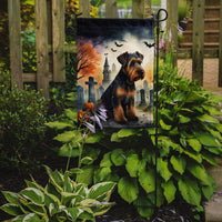 Airedale Terrier Spooky Halloween Garden Flag