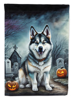 Alaskan Malamute Spooky Halloween Garden Flag