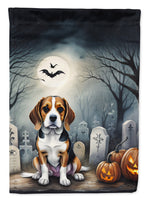 Beagle Spooky Halloween House Flag