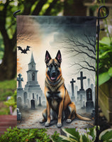 Belgian Malinois Spooky Halloween Garden Flag