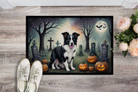 Border Collie Spooky Halloween Indoor or Outdoor Mat 24x36