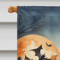 Boston Terrier Spooky Halloween House Flag