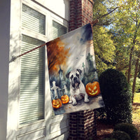 Boxer Spooky Halloween House Flag