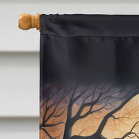 Cavalier Spaniel Spooky Halloween House Flag