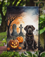 Chocolate Labrador Retriever Spooky Halloween Garden Flag