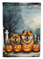 Chow Chow Spooky Halloween Garden Flag