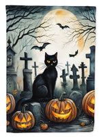 Black Cat Spooky Halloween House Flag